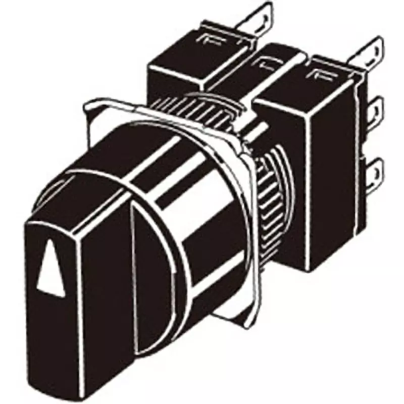 Omron Knob Type Selector Switch Round Type, A165S-T3MA