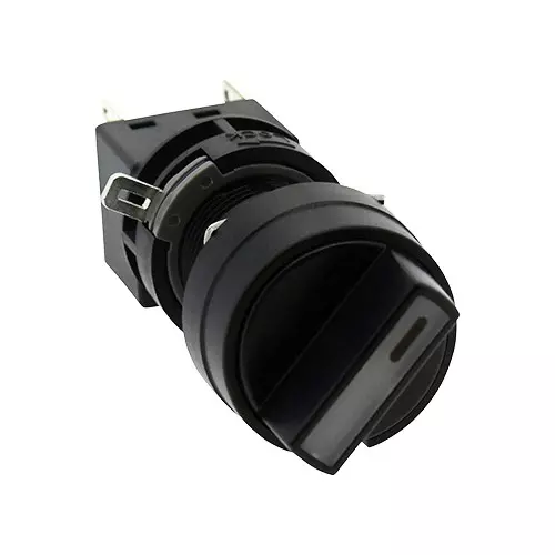 IDEC H6 Series HA F Type Illuminated Selector Switch Round 90° 2 Notch 16 mm Diameter, HA1F-21C11PW