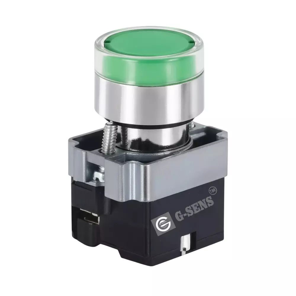G-SENS Push Button Actuator 22.5 mm Round 24 V DC Green, GESBE83C