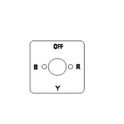 Kaycee Ammeter Selector Switch AP Type 12 Amp 4 Position Black, 4T39AP