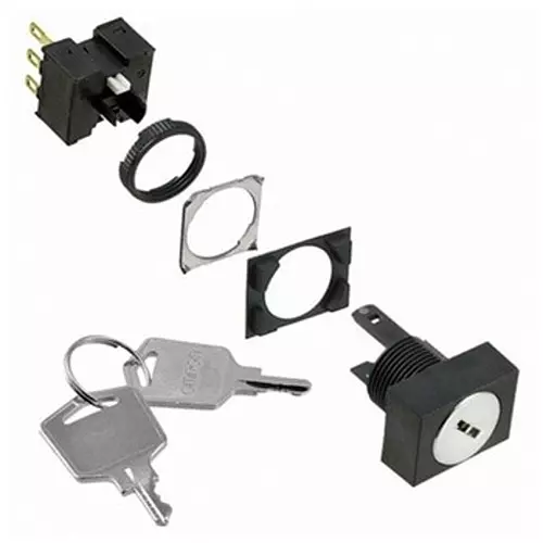 Omron Selector Switch 2C Contact, A165K-J2M-2