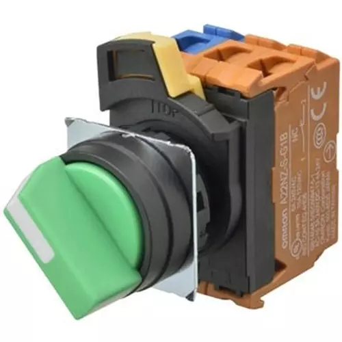 Omron Selector Switch 1B Contact Configuration, A22NS-2BL-NGA-G002-NN