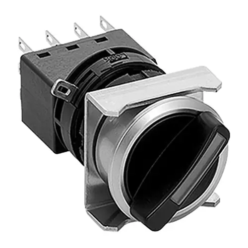 IDEC Flash Silhouette LW Series Illuminated Selector Switch Round 90° 2 Notch Φ25 mm, LW6MF-21C24A