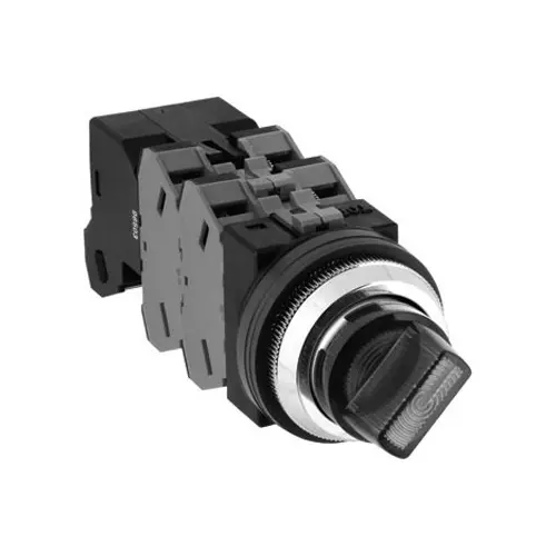 IDEC Series ASLN Type Illuminated Selector Switch 90° 2 Notch Φ30 mm, ASLN22611DNA