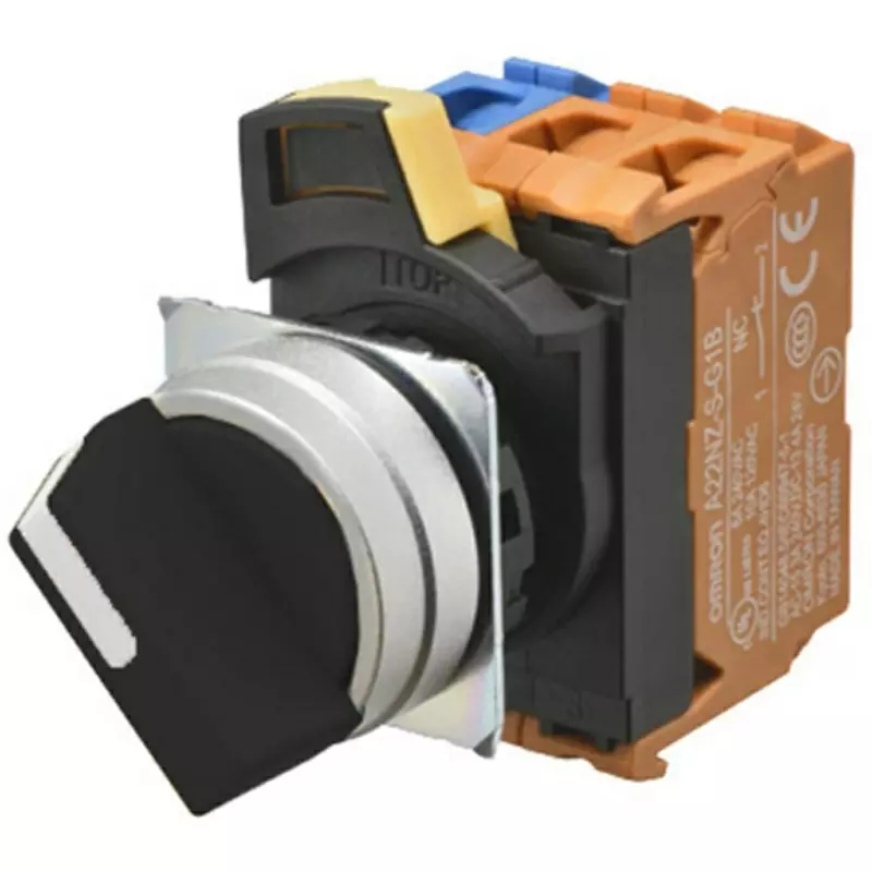 Omron Opacity Type Selector Switch 3 Notches 1A1B Φ22 mm Mounting Hole Diameter, A22NS-3MM-NBA-G120-NN