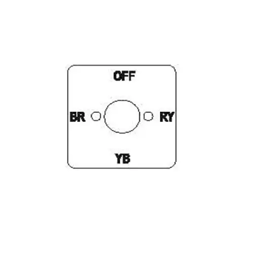 Kaycee Voltmeter Selector Switch VP Type 12 Amp 4 Position Black, 3T39VP