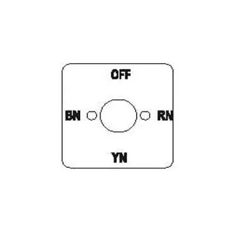Kaycee Ammeter Selector Switch AP Type 10 Amp 4 Position Red, 4S39AP