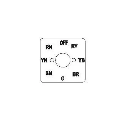 Kaycee Voltmeter Selector Switch VN Type 12 Amp 4 Position Red, 3T49VN