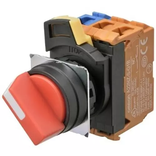 Omron Selector Switch 1A Contact Configuration, A22NS-2BM-NRA-G100-NN