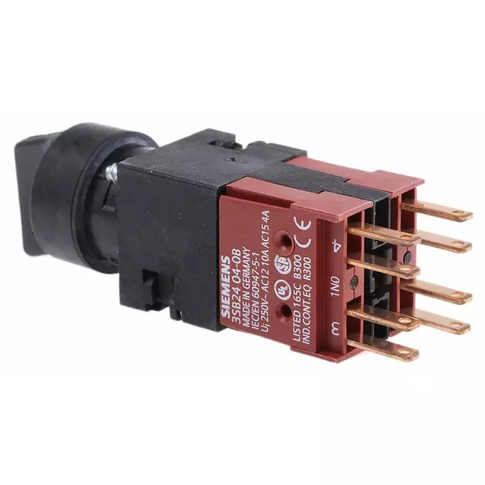 Siemens Selector Switch - 3 Positions, 3SB2210-2DB01