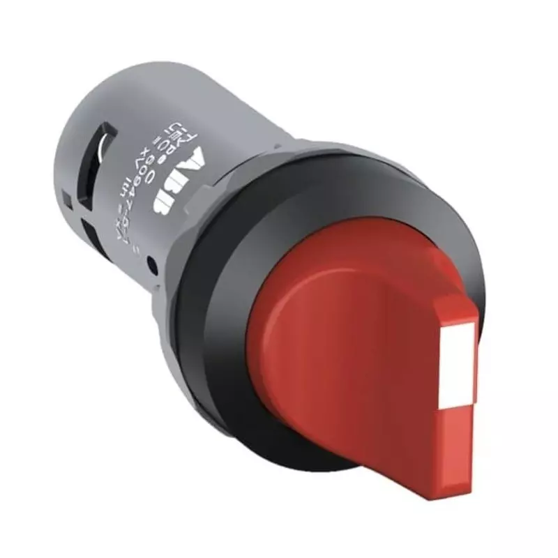 ABB Short Handle Selector Switch - 22.5mm Cutout Diameter 2 Positions, 1SFA619202R1071 (Pack of 10)