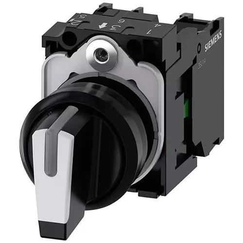 Siemens Panel Mount Selector Switch DPST Non-Illuminated 10 Amp, 982-3SU11002BM601NA0
