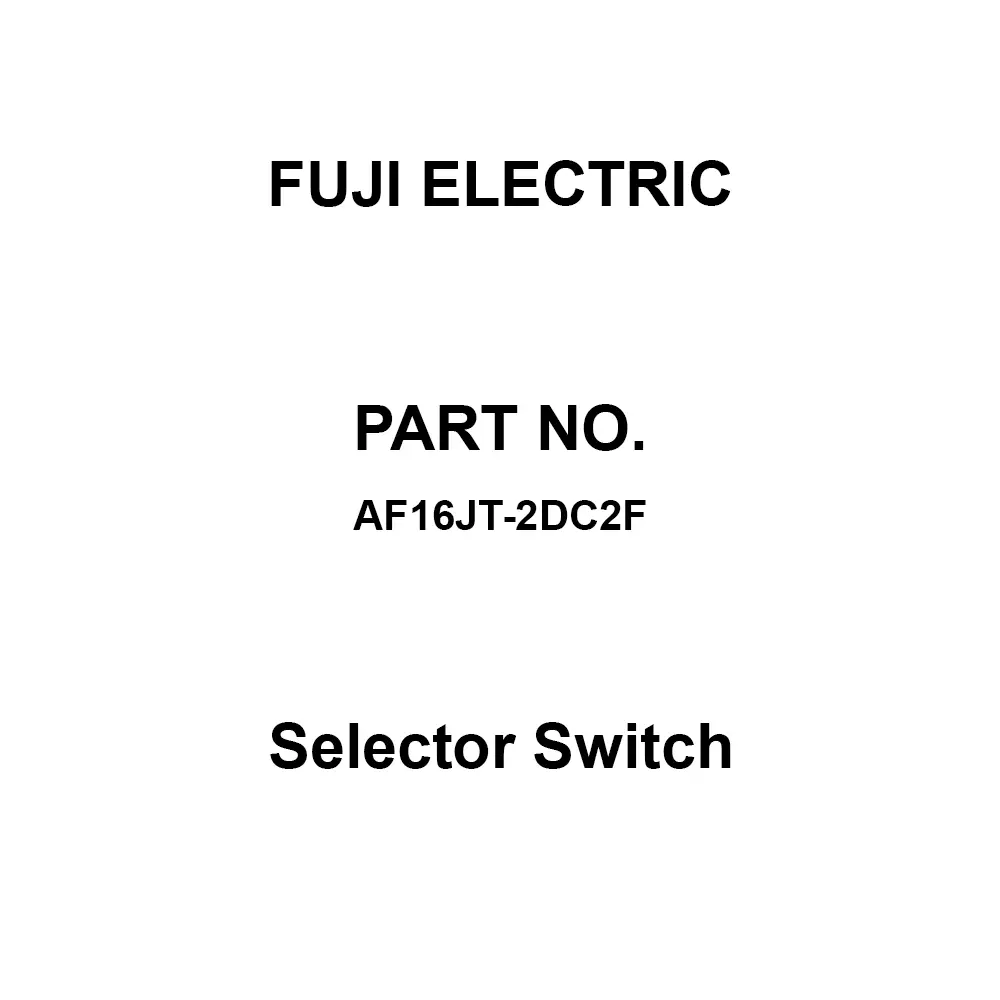 Fuji Electric Right-Angle Key Type Selector Switch 2C Contact AC/DC 250 V, AF16JT-2DC2F