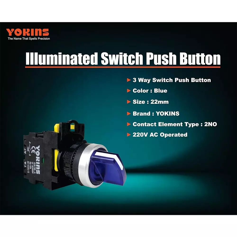 yokins-illuminated-selector-switch-3-way-2no-contact-22-mm-mounting-hole-diameter-220-v-ac-operating-voltage-blue-eb2m-a-20xd