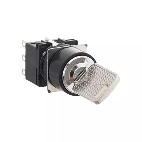 IDEC LB Series Selector Switch with Key Round Φ16 mm Diameter, LB1K-2T3A