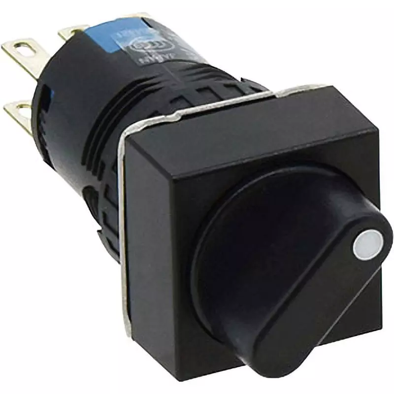 IDEC A6 Series Selector Switch AS6M Type / Square Type Φ16 mm, AS6Q-2Y2P