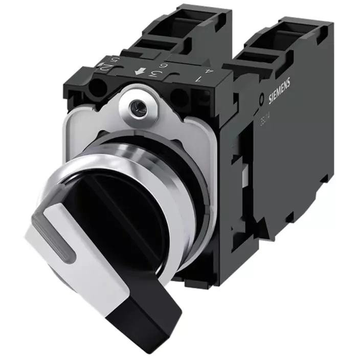 Siemens Latching Toggle Switch - (1NO) 32.3mm Cutout Diameter 3 Positions, 3SU1150-2CF60-1NA0