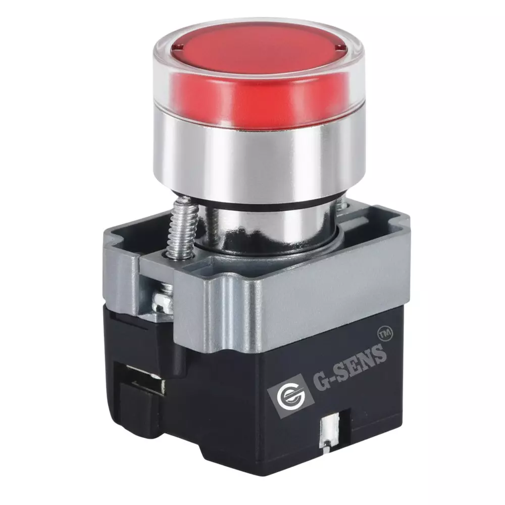 G-SENS Push Button Actuator 22.5 mm Round 24 V DC Red, GESBE83C