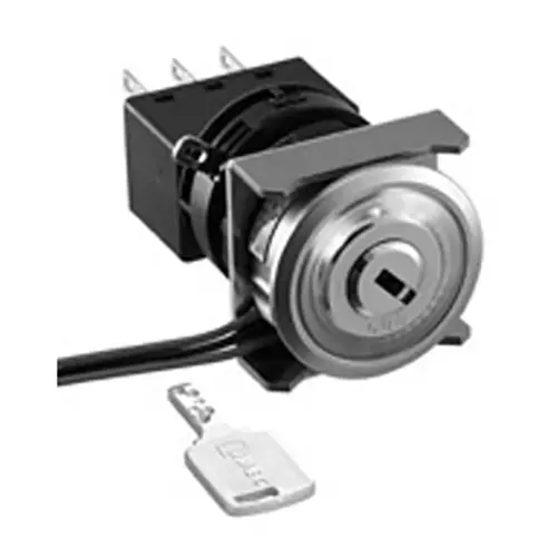 IDEC Flash Silhouette LW Series Selector Switch with Ring Illumination Key Φ25 mm, LW6MJ-2C24VPWPWB