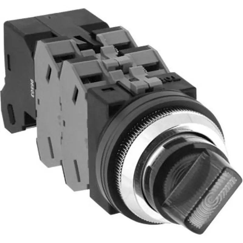 IDEC ASLN Series Φ30 mm LED Illuminated Selector Switch 45° 3 Notch 4a, ASLN332640DNS