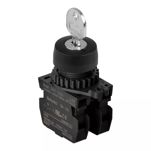 Autonics Selector Switches Black 250 VAC, S2KR-2EK2A