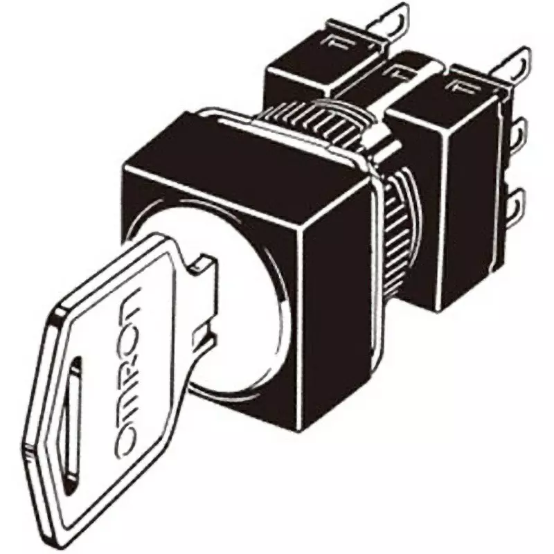 Omron Selector Switch 2C Contact, A165K-A2AL-2