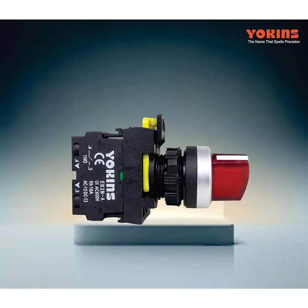 yokins-illuminated-selector-switch-2-way-1no-contact-22-mm-mounting-hole-diameter-220-v-ac-operating-voltage-red-eb2m-a-10xd