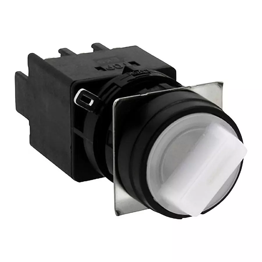 IDEC LW Series Illuminated Selector Switch Round Φ22 mm, LW1F-3C24VPW