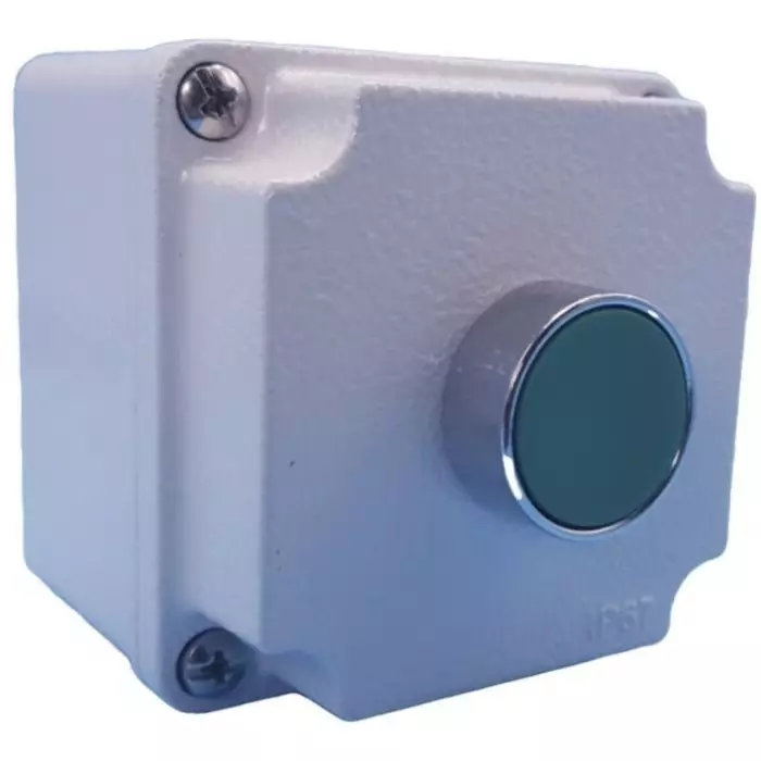 Lovato Push Push Push Button Control Station - SPST, Aluminium Alloy, 1 Cutouts, Green, IP66, IP67, LPZM1B801