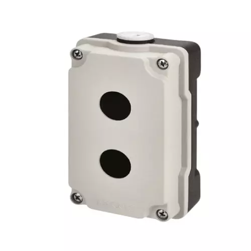 Teknic Control Stations 2 Way Grey Cover / Black Housing 80 x 135 x 52 mm, 2006C13