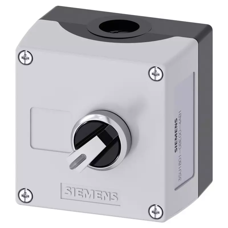 Siemens Control Station Switch, Plastic, IP66, IP67, IP69, 3SU1801-0BE00-4AB1