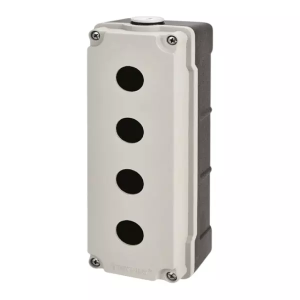 Teknic Control Stations 4 Way Grey Cover / Black Housing 80 x 225 x 70 mm, 7001G13