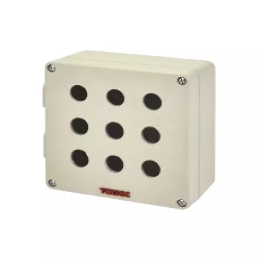 Teknic Control Stations 9 Way Grey Cover / Grey Housing 180 x 180 x 101 mm, 2059J14