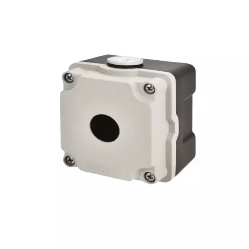 Teknic Control Stations 1 Way Grey Cover / Black Housing 80 x 90 x 70 mm, 7001A13