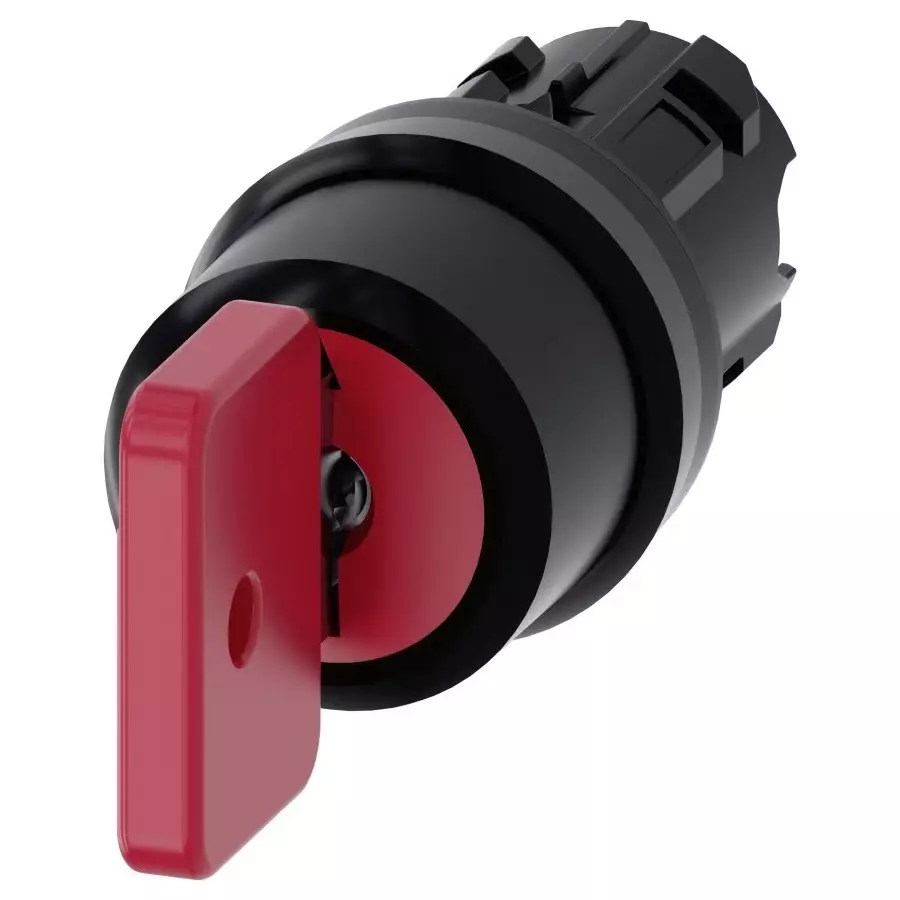 Siemens SIRIUS ACT 3SU10 3-Position Key Switch Head, Latching, 22mm Cutout, 3SU1000-4FL51-0AA0