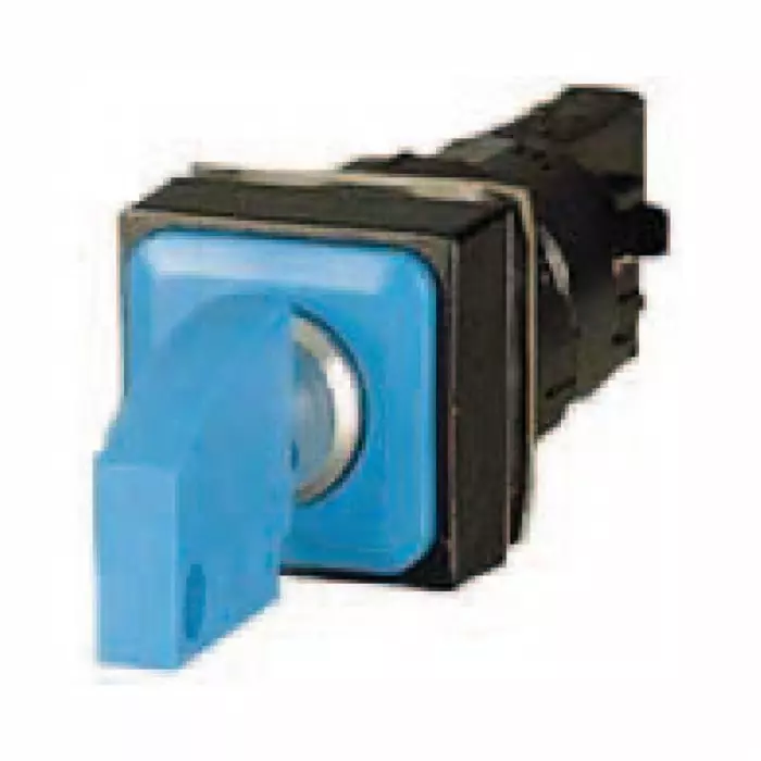 EATON 2-position Key Switch Head, Momentary, 16 mm Cutout, 045959 Q18S1-BL