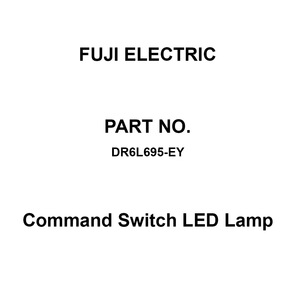 Fuji Electric Command Switch LED Lamp Yellow Light Colour, DR6L695-EY