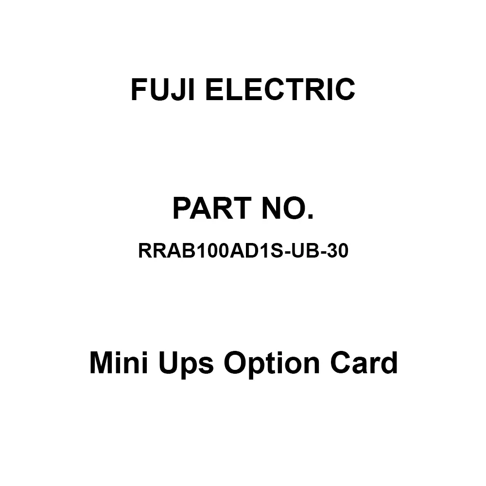Fuji Electric Mini Ups Option Card 350x750x1050 mm, RRAB100AD1S-UB-30