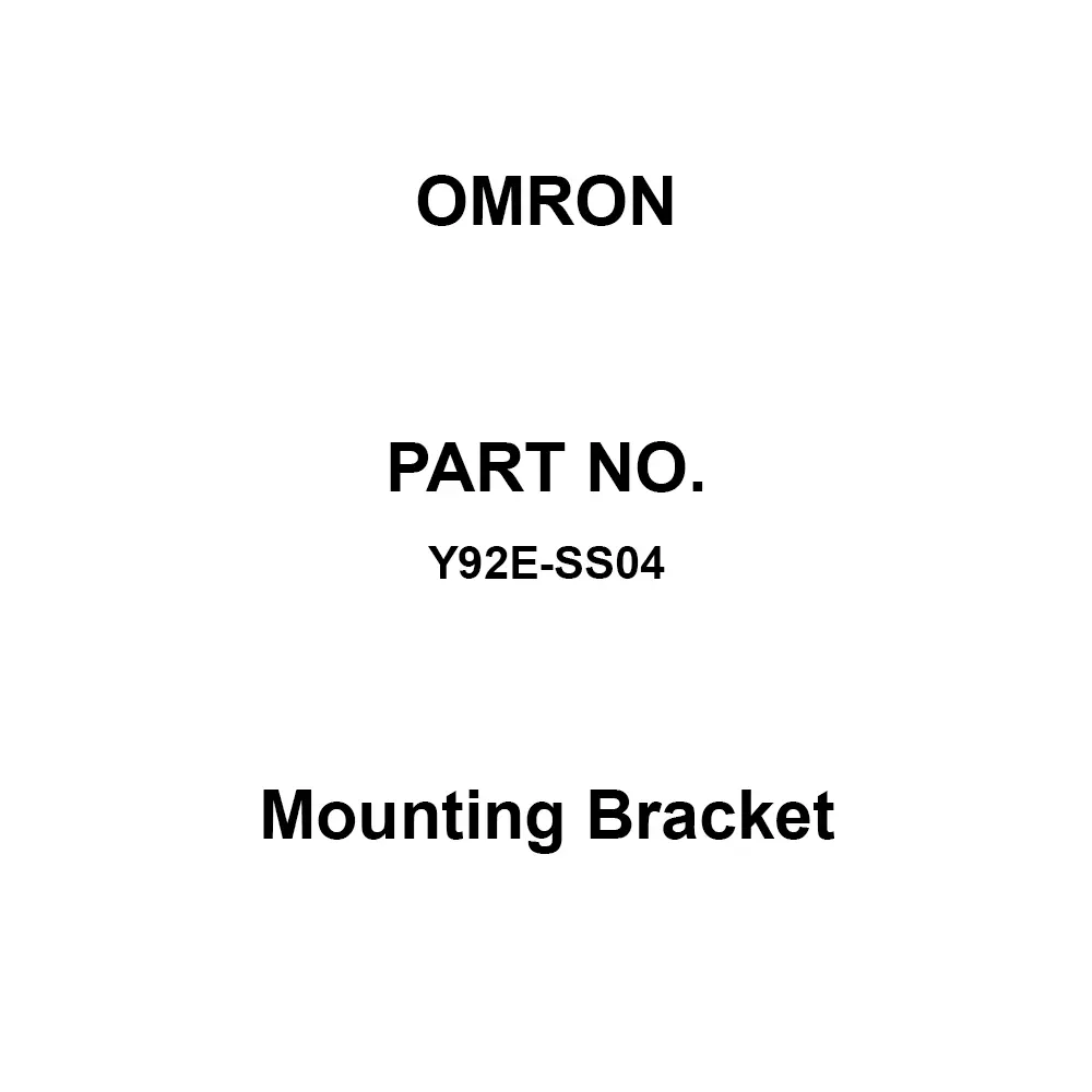 Omron Mounting Bracket for E2E-S04□, L-shaped bracket for M4 screws, Y92E-SS04