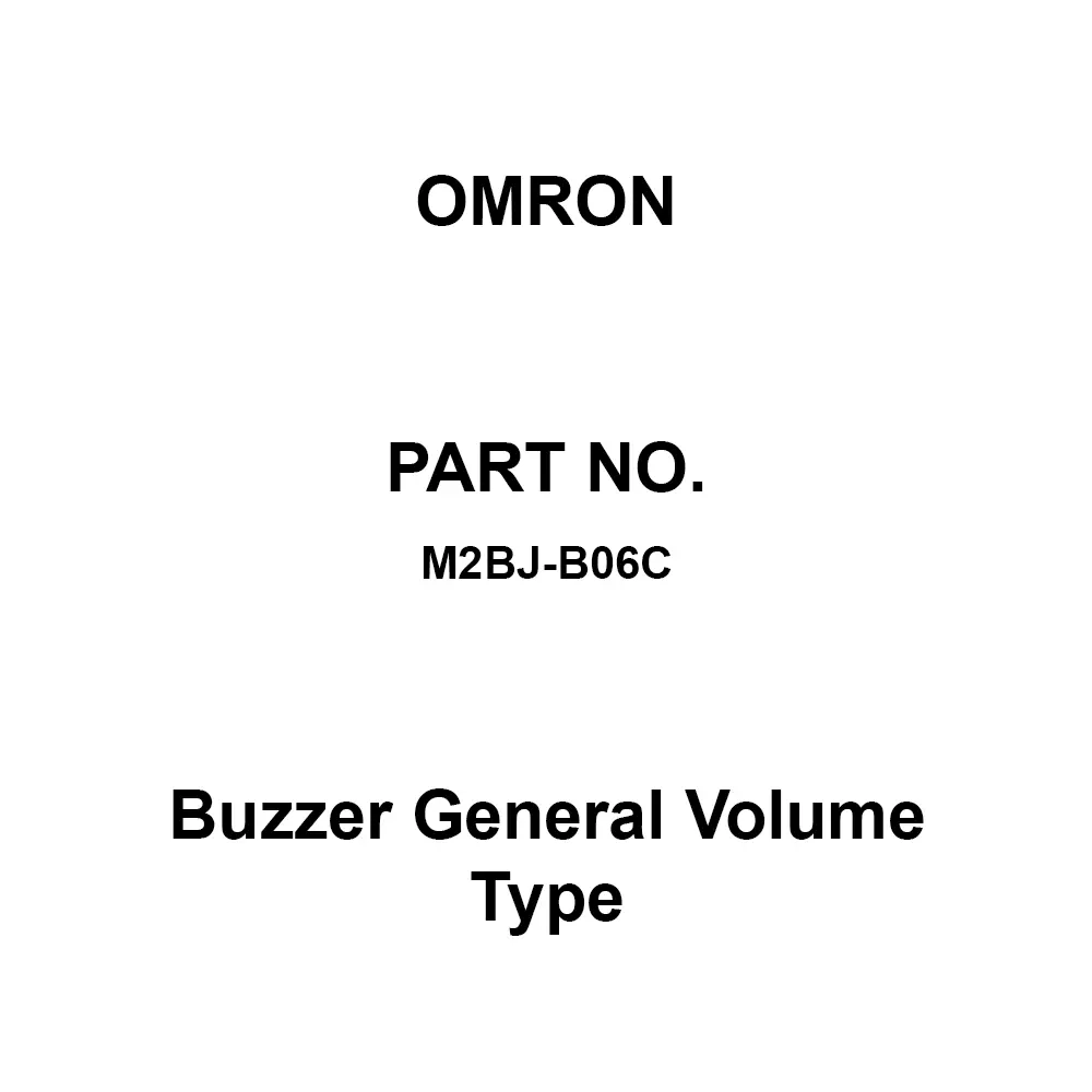 Omron Buzzer General Volume Type General Volume Type, M2BJ-B06C