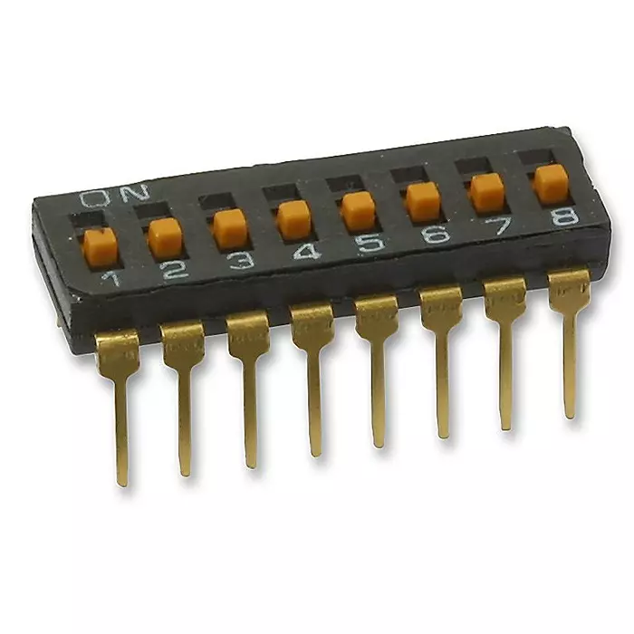 OMRON ELECTRONIC COMPONENTS SWITCH, DIL, 8WAY, A6T-8104