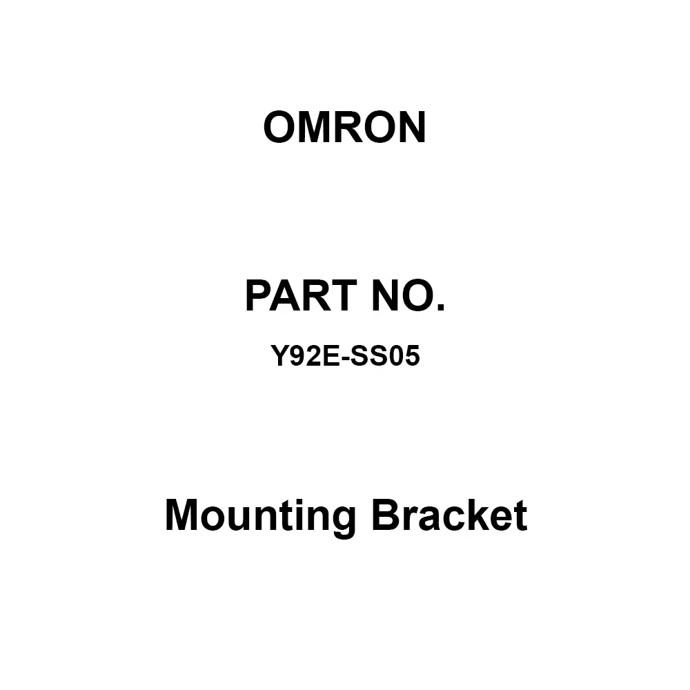 Omron Mounting Bracket for E2E-S05□, L-shaped bracket for M5 screws, Y92E-SS05