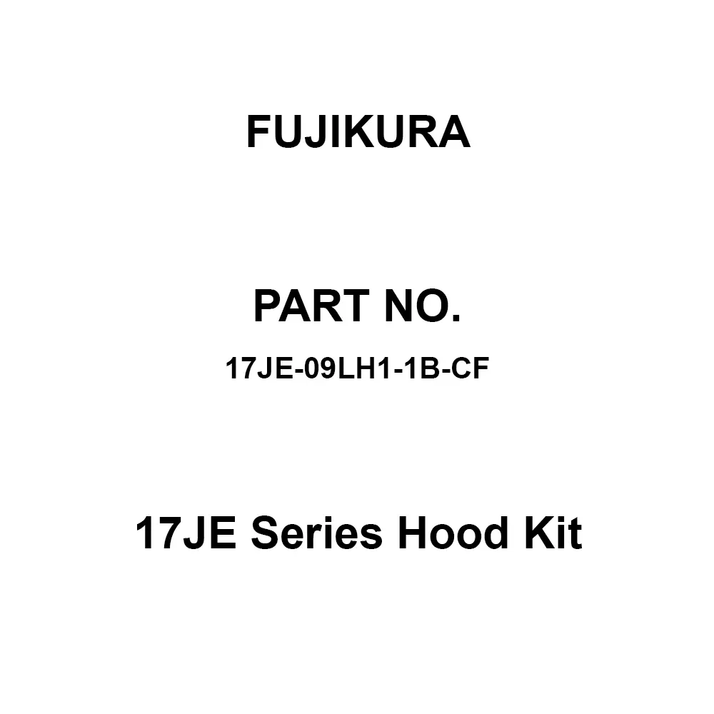 FUJIKURA Hood Kit L-shaped hood 90°, 17JE-09LH1-1B-CF