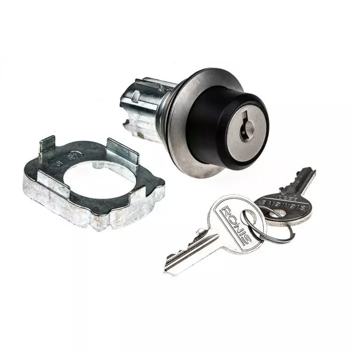 Siemens SIRIUS ACT 3SU10 3-Position Key Switch Head, Latching, 30mm Cutout, 3SU1060-4LL11-0AA0