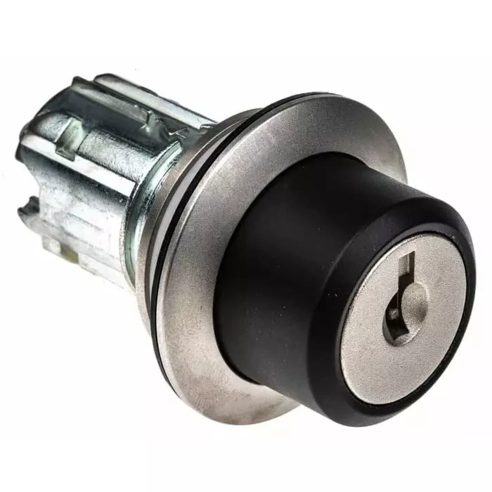 Siemens SIRIUS ACT 3SU10 3-Position Key Switch Head, Latching, 30mm Cutout, 3SU1060-4LL11-0AA0