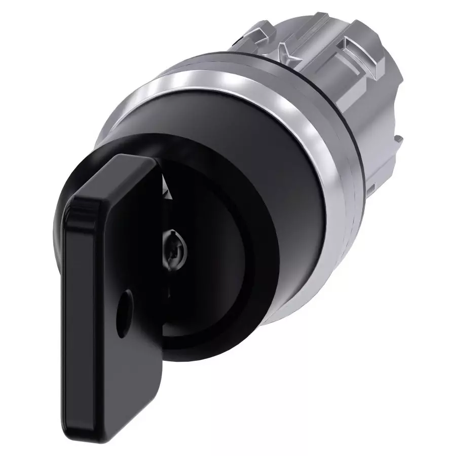 Siemens SIRIUS ACT 3SU10 3-Position Key Switch Head, Momentary, 22mm Cutout, 3SU1050-4HP31-0AA0