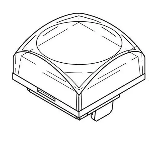 NKK SWITCHES Button Cap for Pushbuttons, AT3179JB
