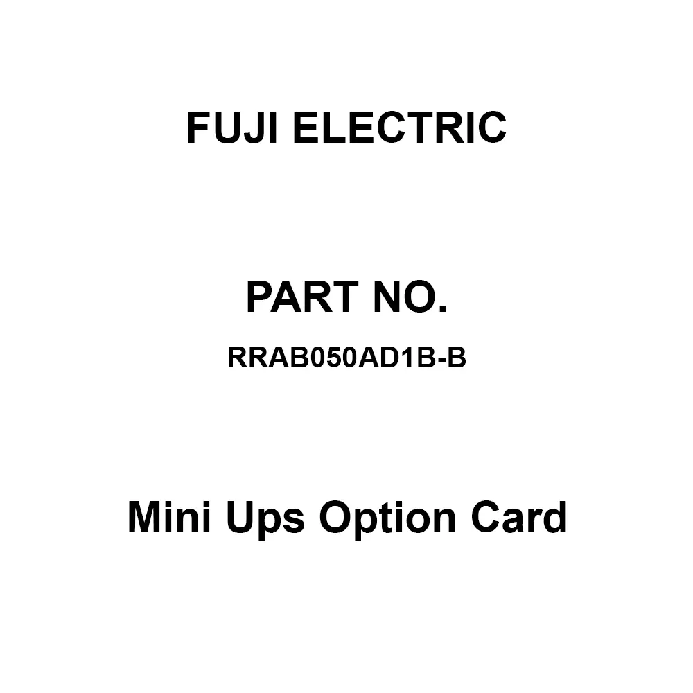 Fuji Electric Mini Ups Option Card 256x700x434 mm, RRAB050AD1B-B