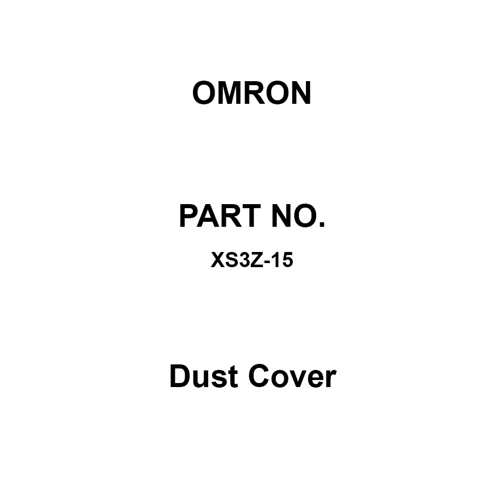 Omron Dust Cover Polyvinyl Chloride, XS3Z-15