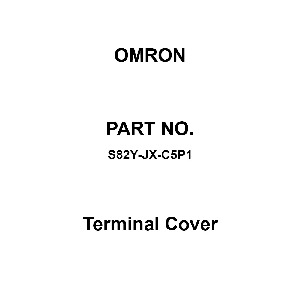 Omron Terminal Cover, S82Y-JX-C5P1
